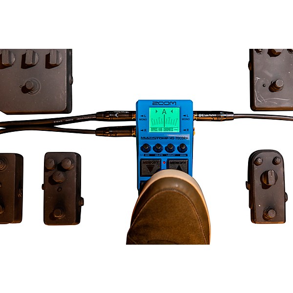 Zoom MS-70CDR+ MultiStomp Chorus/Delay/Reverb Effects Pedal Blue