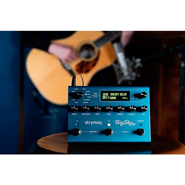 Strymon BigSky MX Reverb Workstation Effects Pedal Blue | Guitar