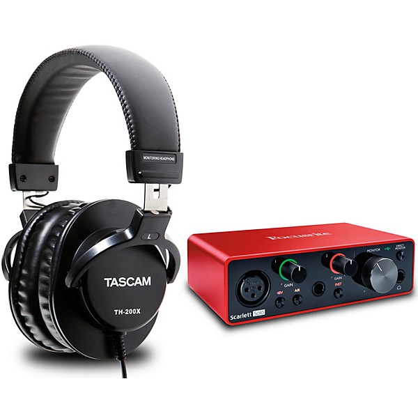 Focusrite Scarlett Solo USB Audio Interface Gen 3 With TASCAM TH
