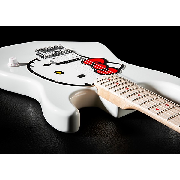 Hello Kitty Squier Stratocaster Electric Guitar - White