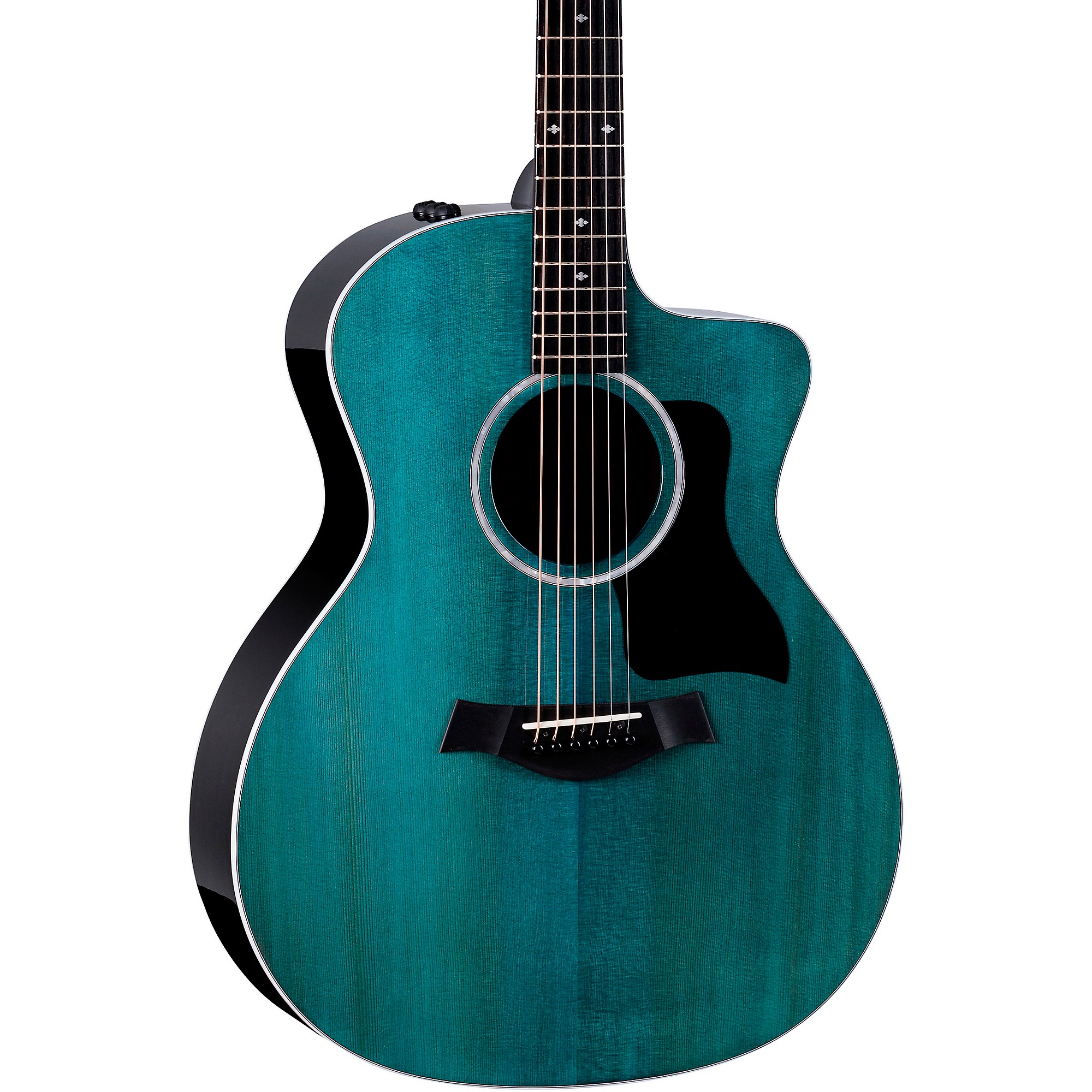 Taylor 214ce Grand Auditorium Acoustic-Electric Trans Blue