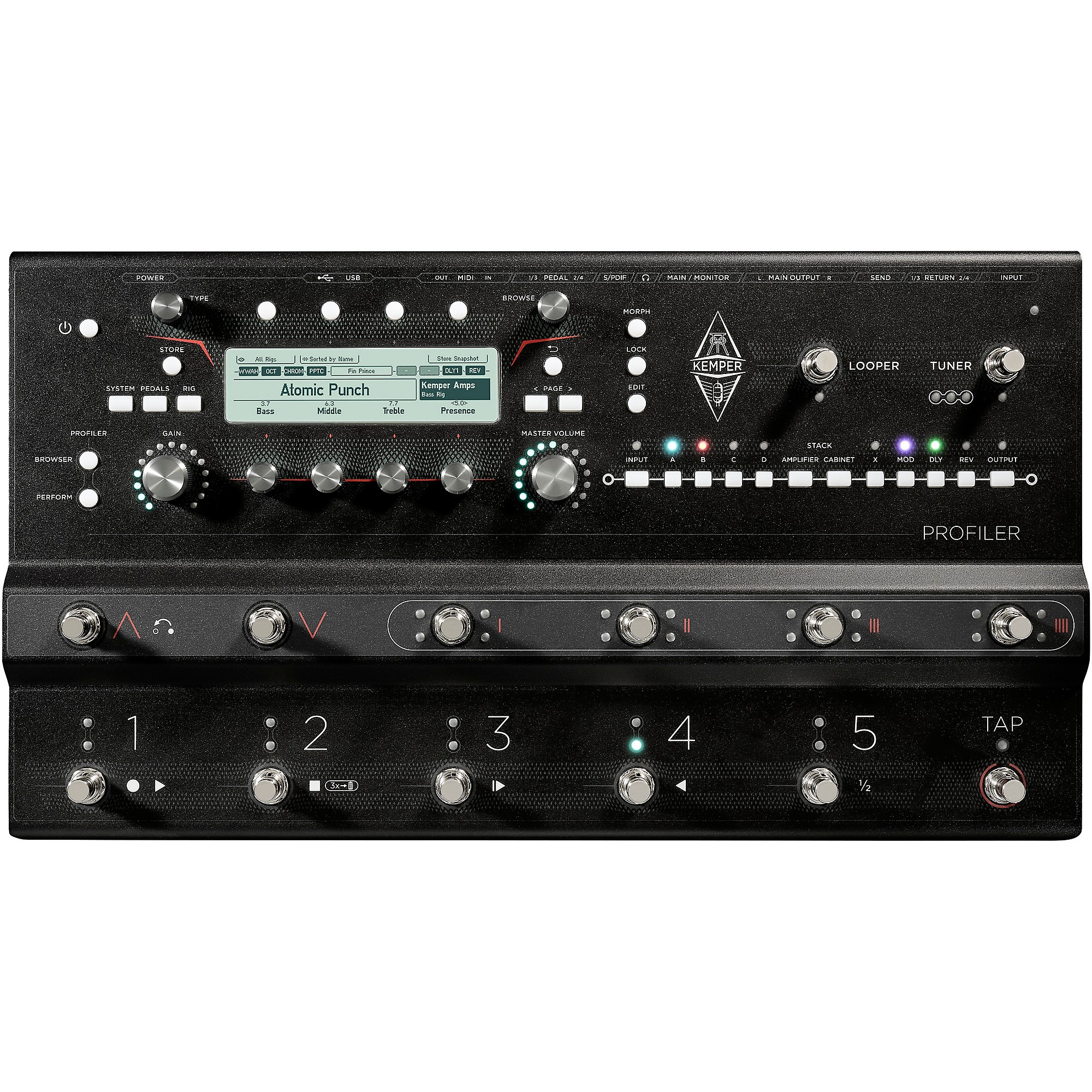Kemper Profiler Stage MK2 Amp and Multi-Effects Processor Black