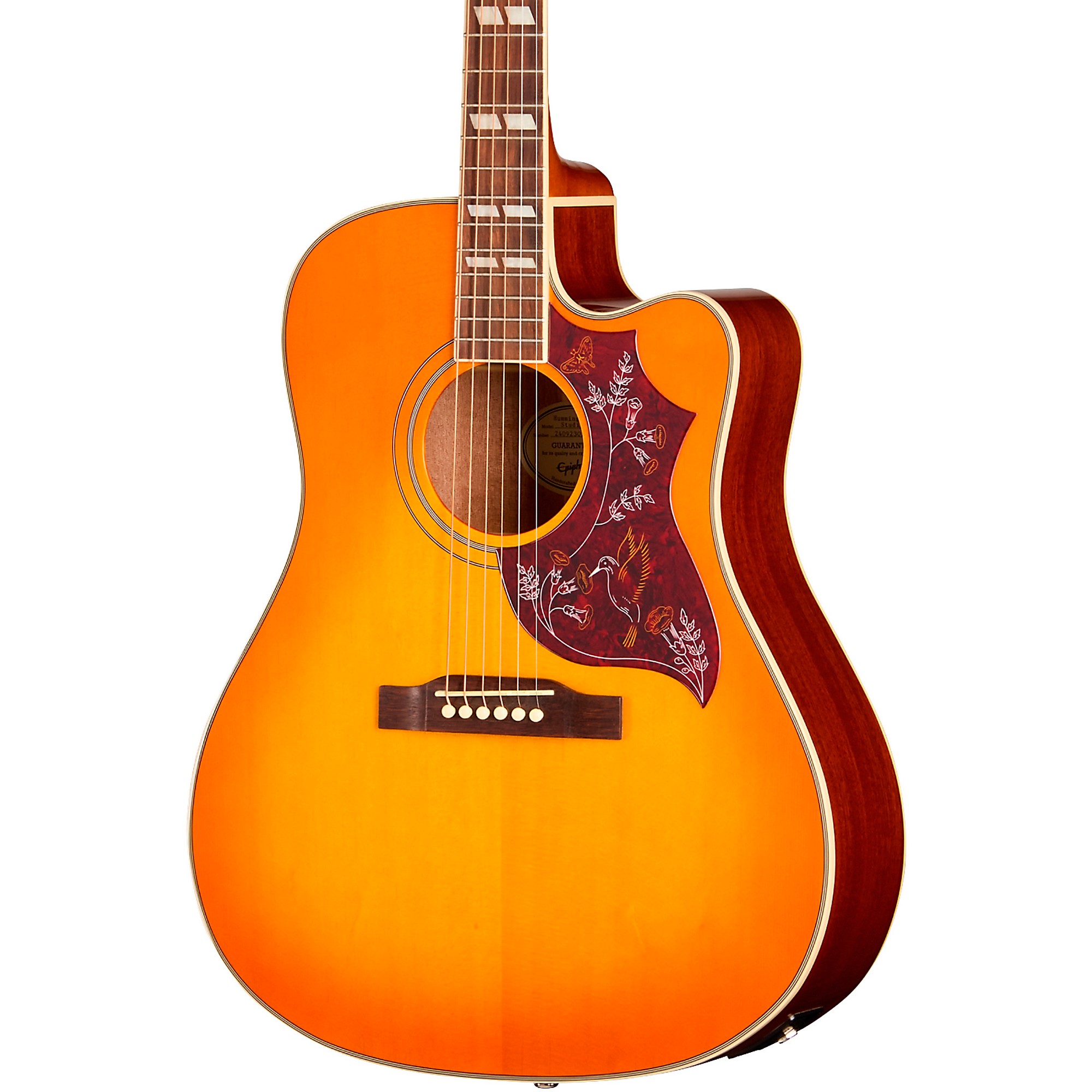 Epiphone Hummingbird Studio EC Acoustic Guitar Cherry Sunburst