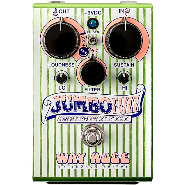 Way Huge Electronics Jumbo Fuzz Swollen Pickle XXX Pedal - Green