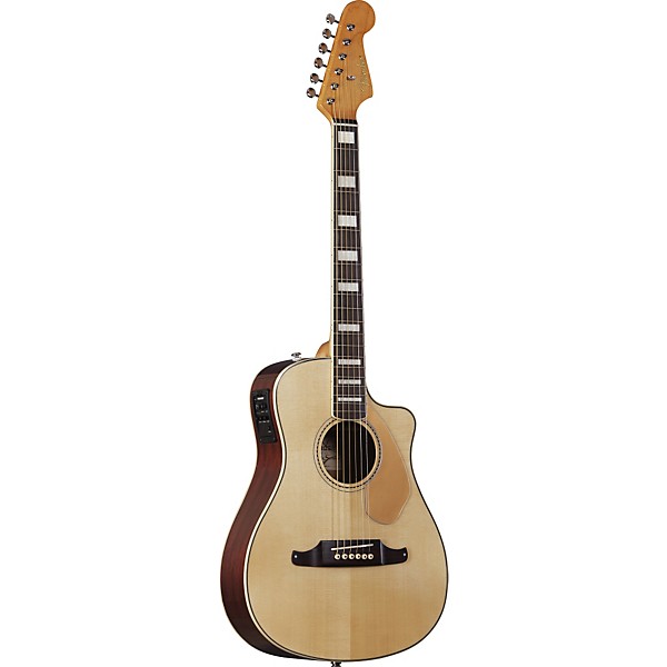 Fender Malibu SCE Solid Top Cutaway Acoustic-Electric Guitar