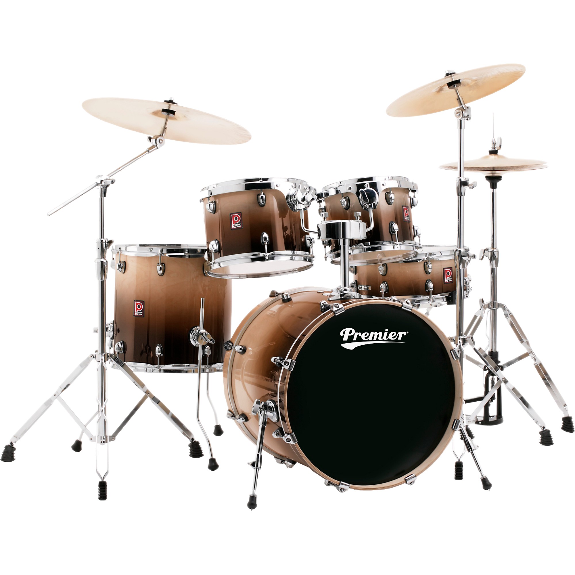Premier XPK Modern Rock 22 Lacquer 5-Piece Shell Pack Latte Fade