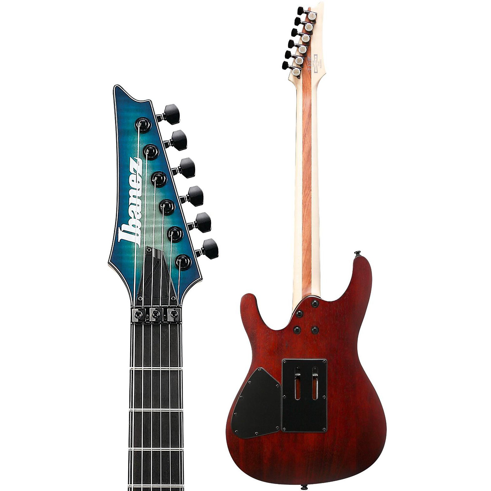 Open Box Ibanez S Iron Label SIX6DFM Electric Guitar Blue Space