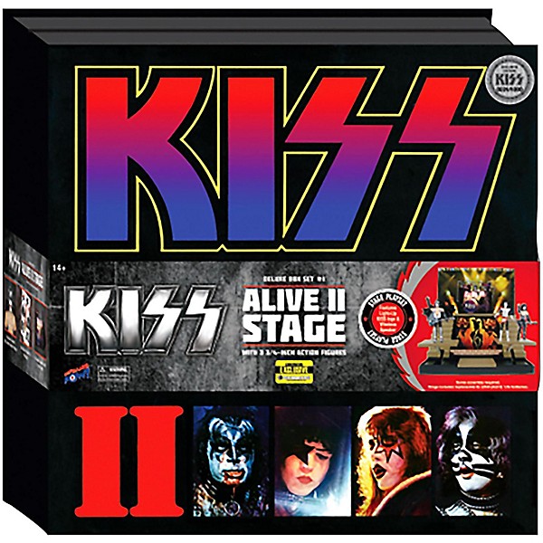Open Box KISS Alive II Stage with 1:20 Scale Action Figures