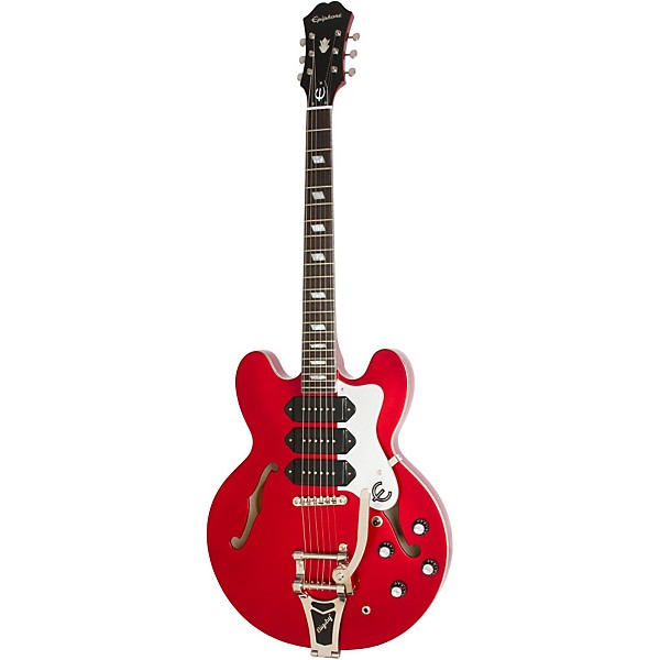 Open Box Epiphone Riviera Custom P93 Red Royale Hollowbody