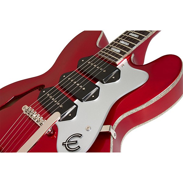 Open Box Epiphone Riviera Custom P93 Red Royale Hollowbody