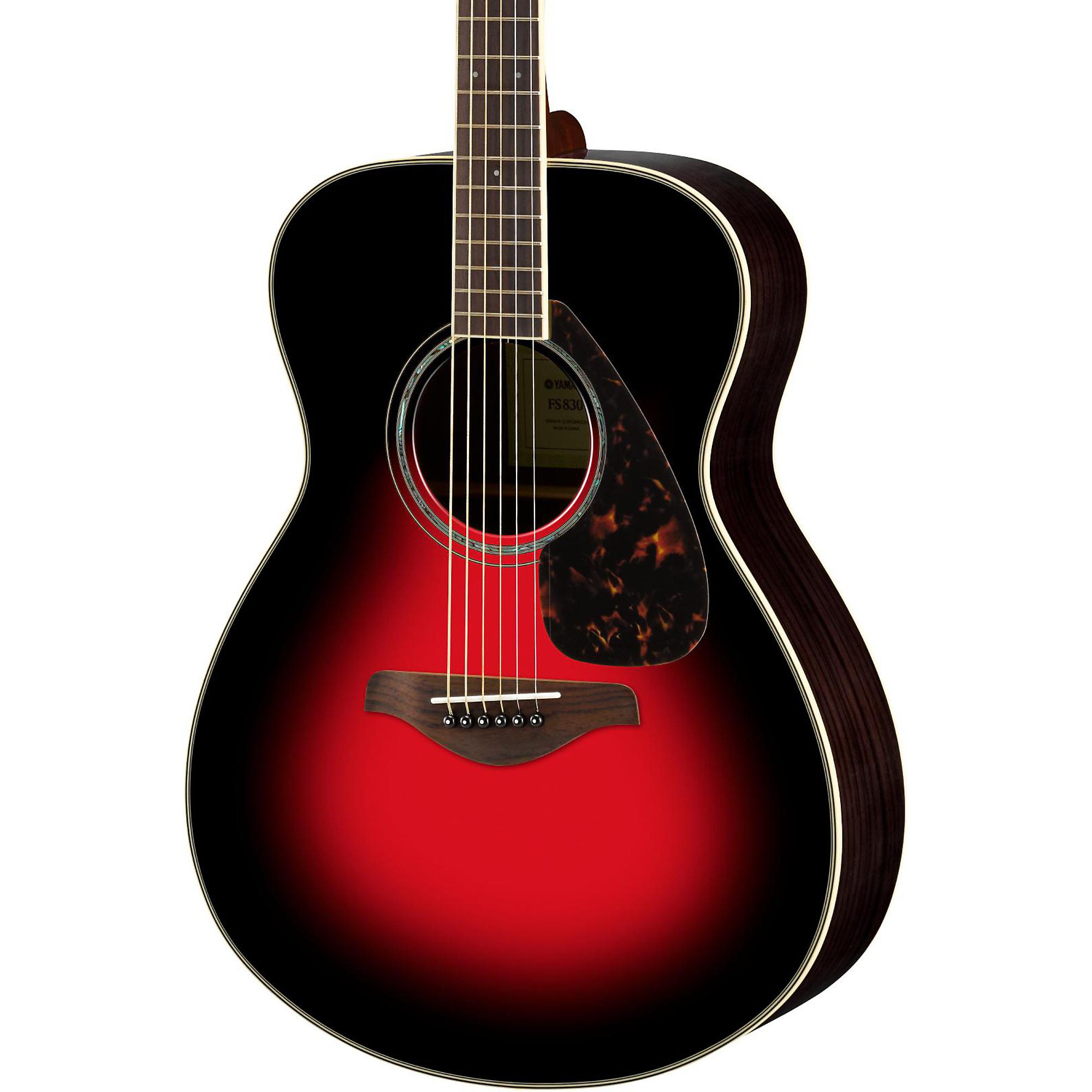 Yamaha FS830 Small Body Acoustic Guitar Dusk Sun Red | Guitar Center