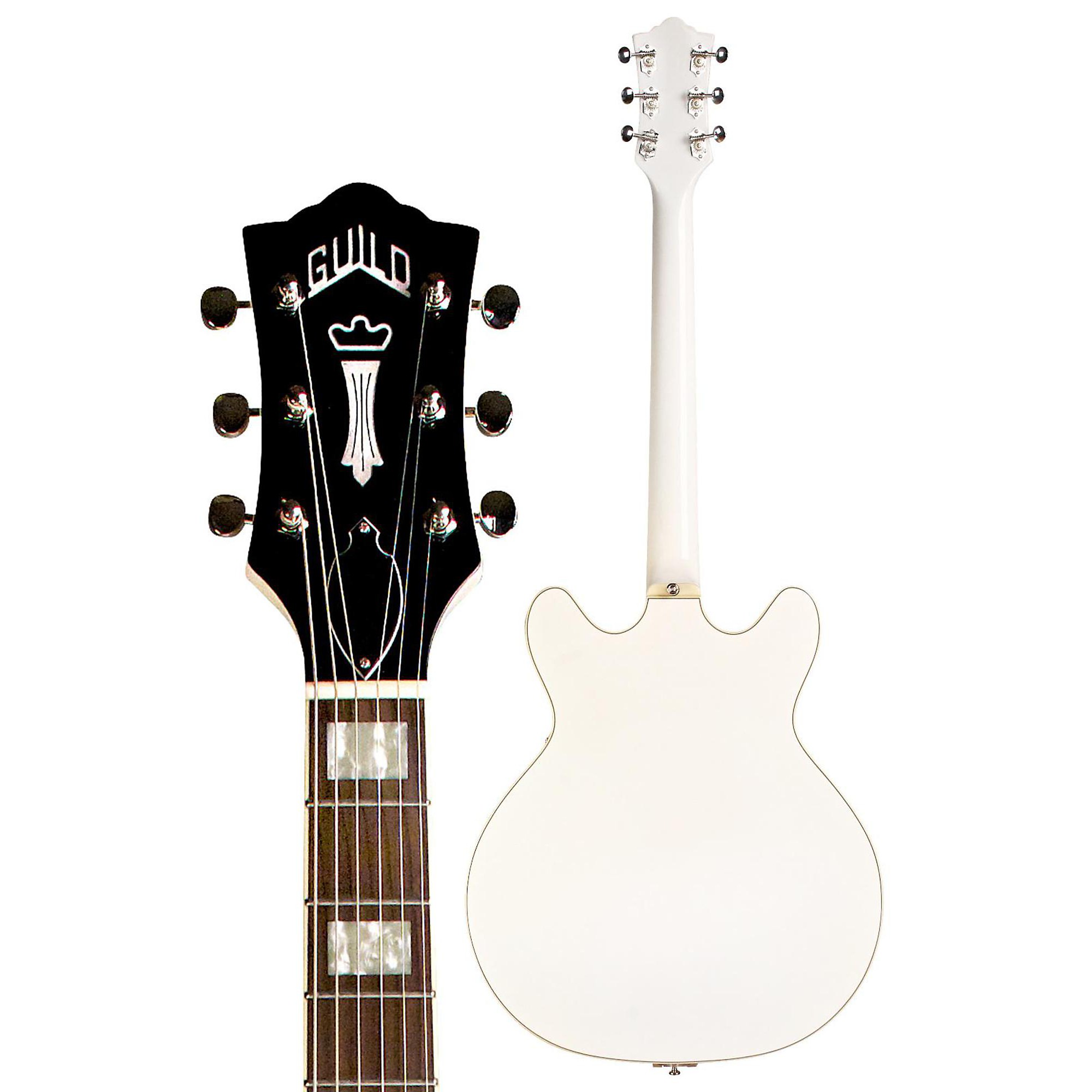 Guild Starfire V Semi-Hollowbody Electric Guitar White | Guitar Center