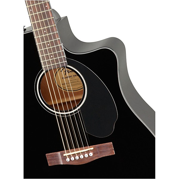 Fender CD-60SCE Dreadnought Acoustic-Electric Guitar Black
