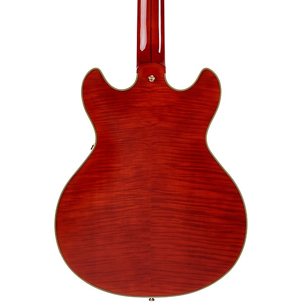 D'Angelico Excel Mini DC Semi-Hollow Electric Guitar Viola