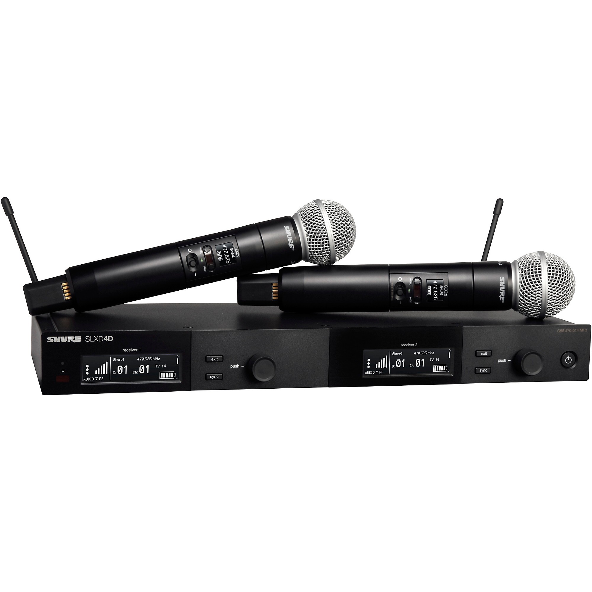 Shure SLXD24D/SM58 Dual-Channel Wireless Vocal Microphone System