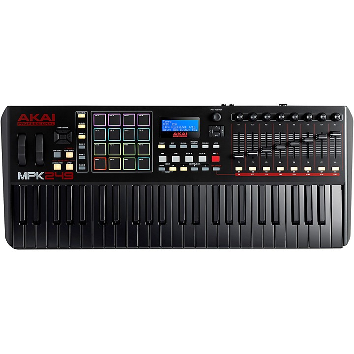 Akai Professional MPK249 49-Key Controller, Black-on-Black