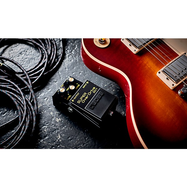 BOSS 40th Anniversary SD-1-4A Super OverDrive Effects Pedal Black