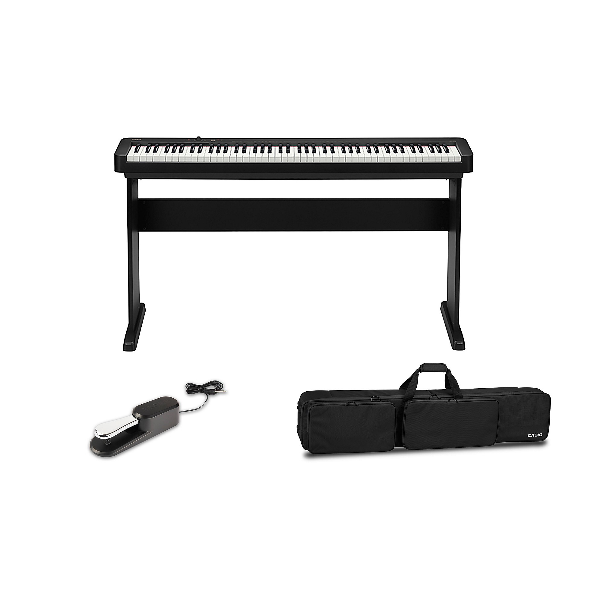 Casio CDP-S110 Digital Piano With CS-46 Stand, Sustain Pedal and
