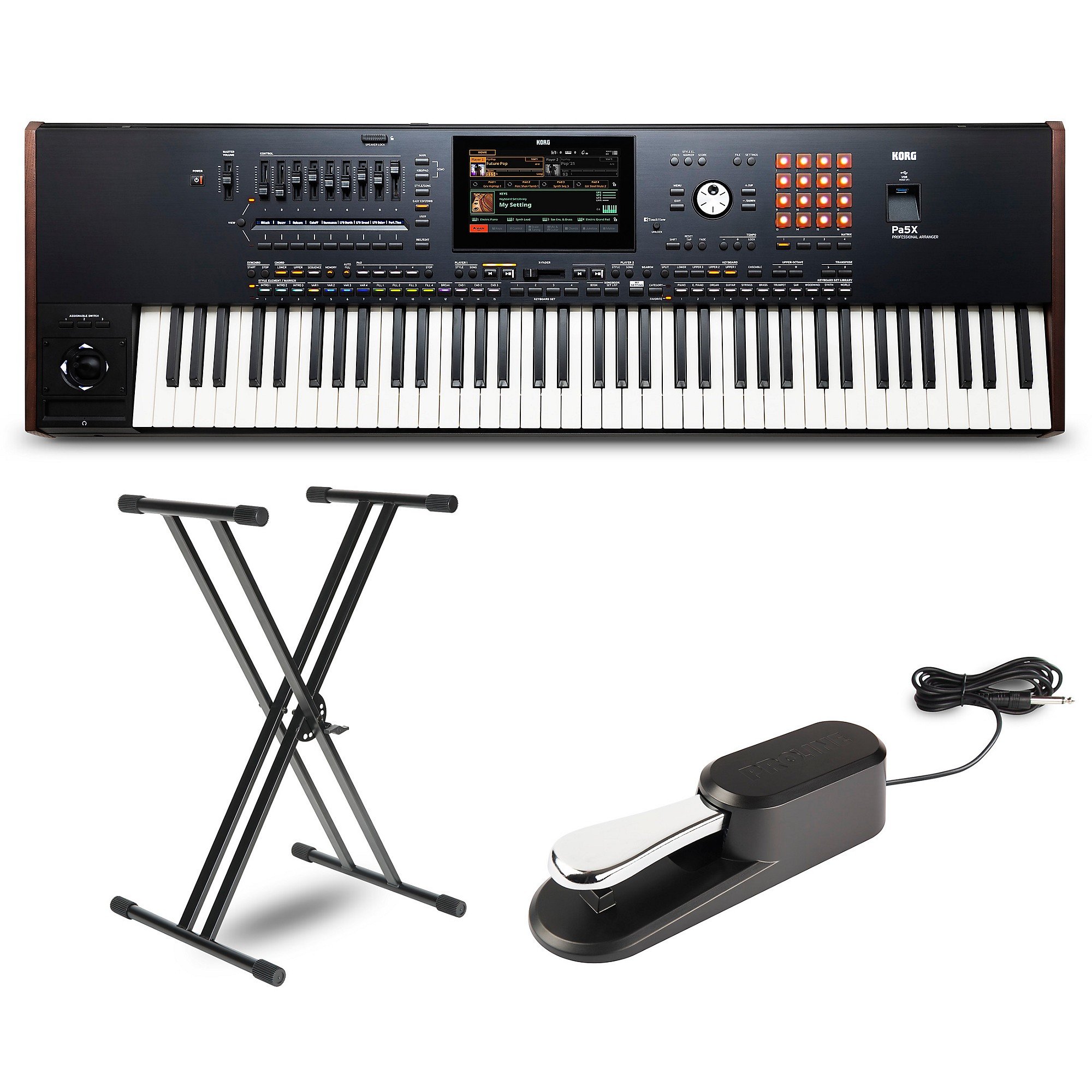 KORG Pa5X 76-Key Arranger With Stand and Pedal | Guitar Center