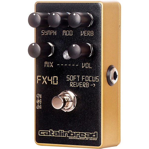 Catalinbread Soft Focus Shoegaze Plate Reverb Effects Pedal Gold