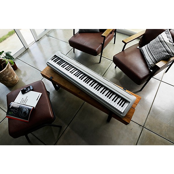 Kawai ES120 88-Key Digital Piano With Speakers Light Gray | Guitar