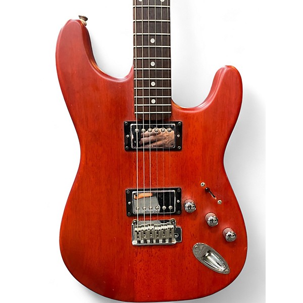 Used Squier Deluxe Fat Stratocaster Satin Trans Red Solid Body