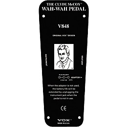 VOX V848 Clyde McCoy Wah Pedal | Guitar Center