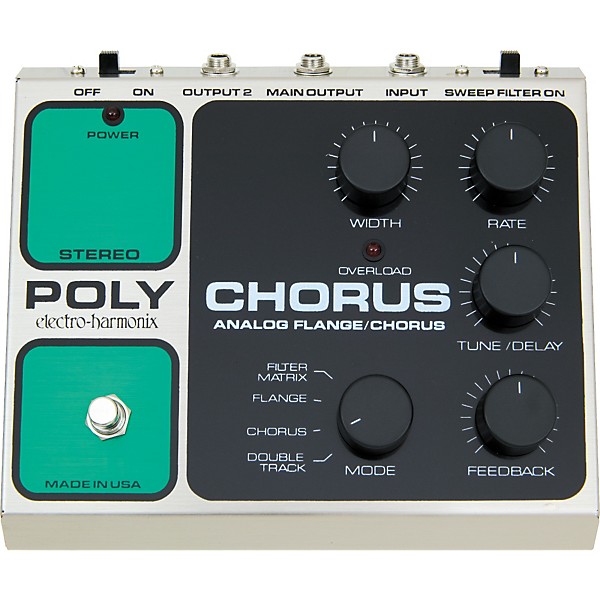 Open Box Electro-Harmonix Classics Stereo Polychorus Analog Flange