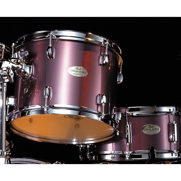 Pearl Forum 5-Piece Standard Drum Set with Hardware Red Carbon