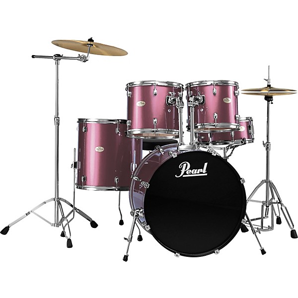 Pearl Forum 5-Piece Standard Drum Set with Hardware Red Carbon