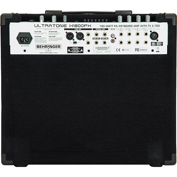 Open Box Behringer ULTRATONE K1800FX Keyboard Amp/PA System