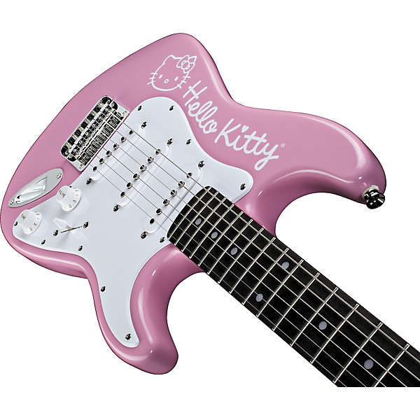 Squier Hello Kitty Mini Strat Electric Guitar Pink | Guitar Center