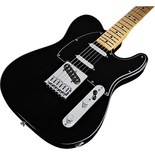 Open Box Fender Deluxe Blackout Telecaster Electric Guitar Black