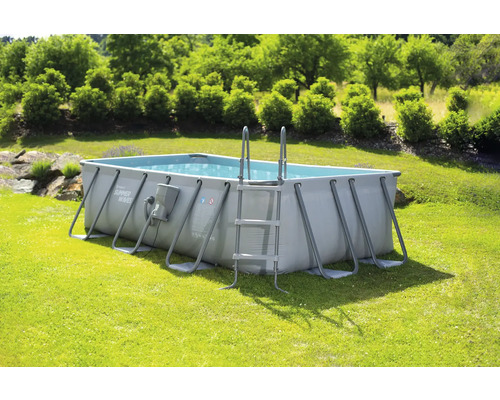 Set piscină cu cadru metalic 400x200x100 cm capacitate | HORNBACH