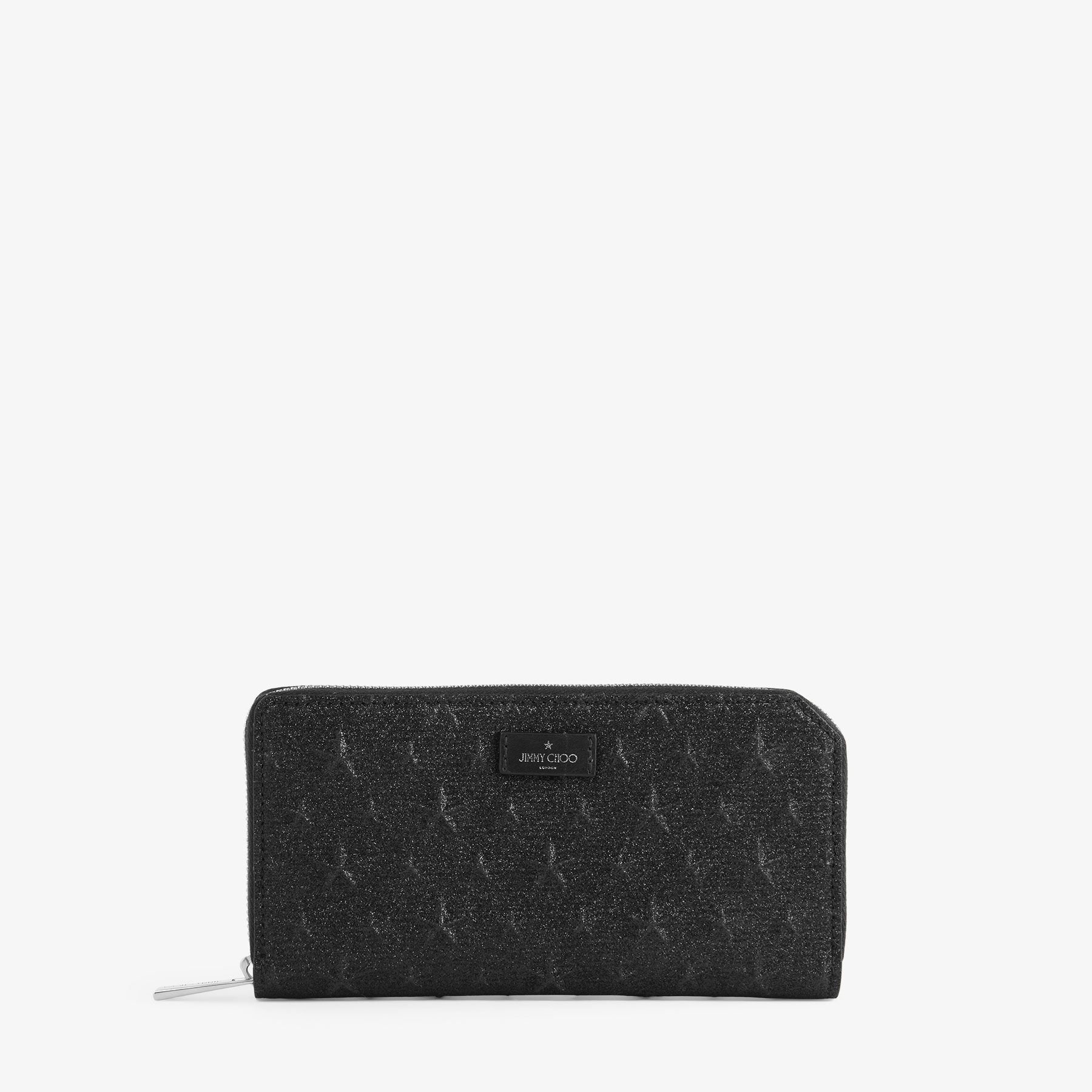 カーナビー / S | ブラック グリッターレザー・ウォレット | ジミー チュウ