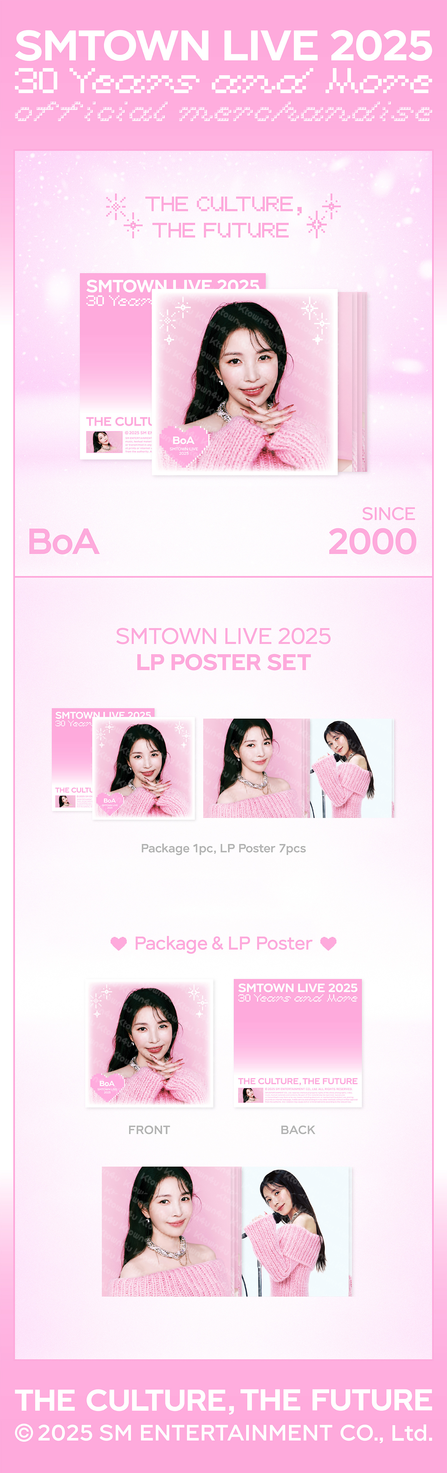 jp.ktown4u.com : BoA - [SMTOWN LIVE 2025] LP POSTER SET