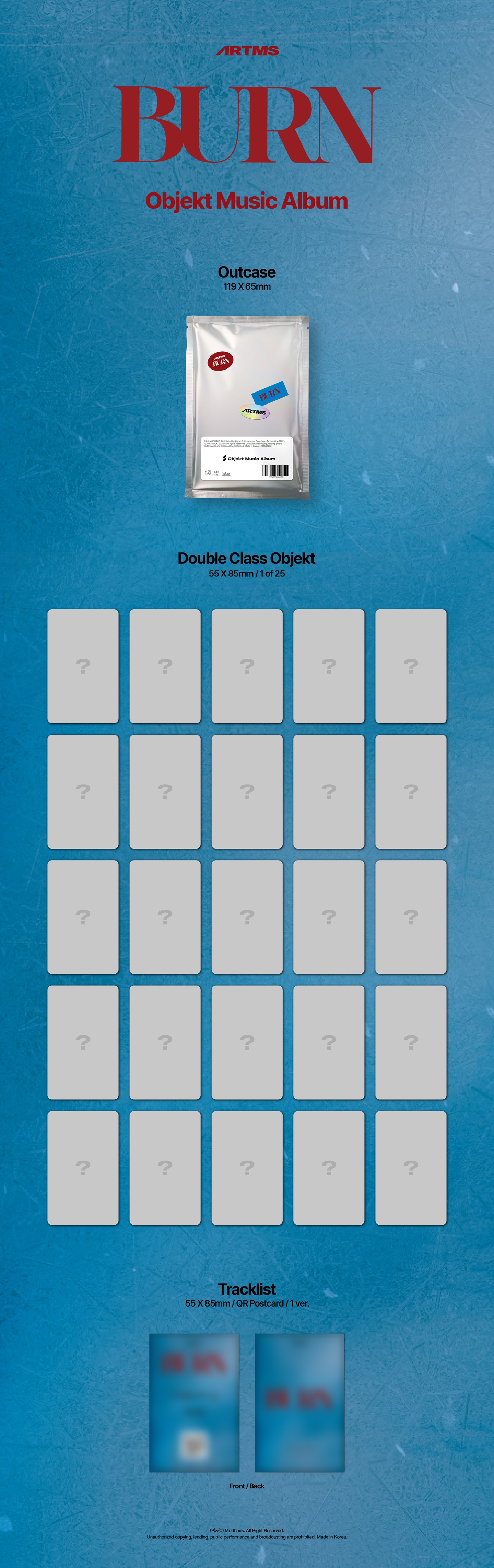 jp.ktown4u.com : ARTMS - シングルアルバム1集 [BURN] (Objekt Music