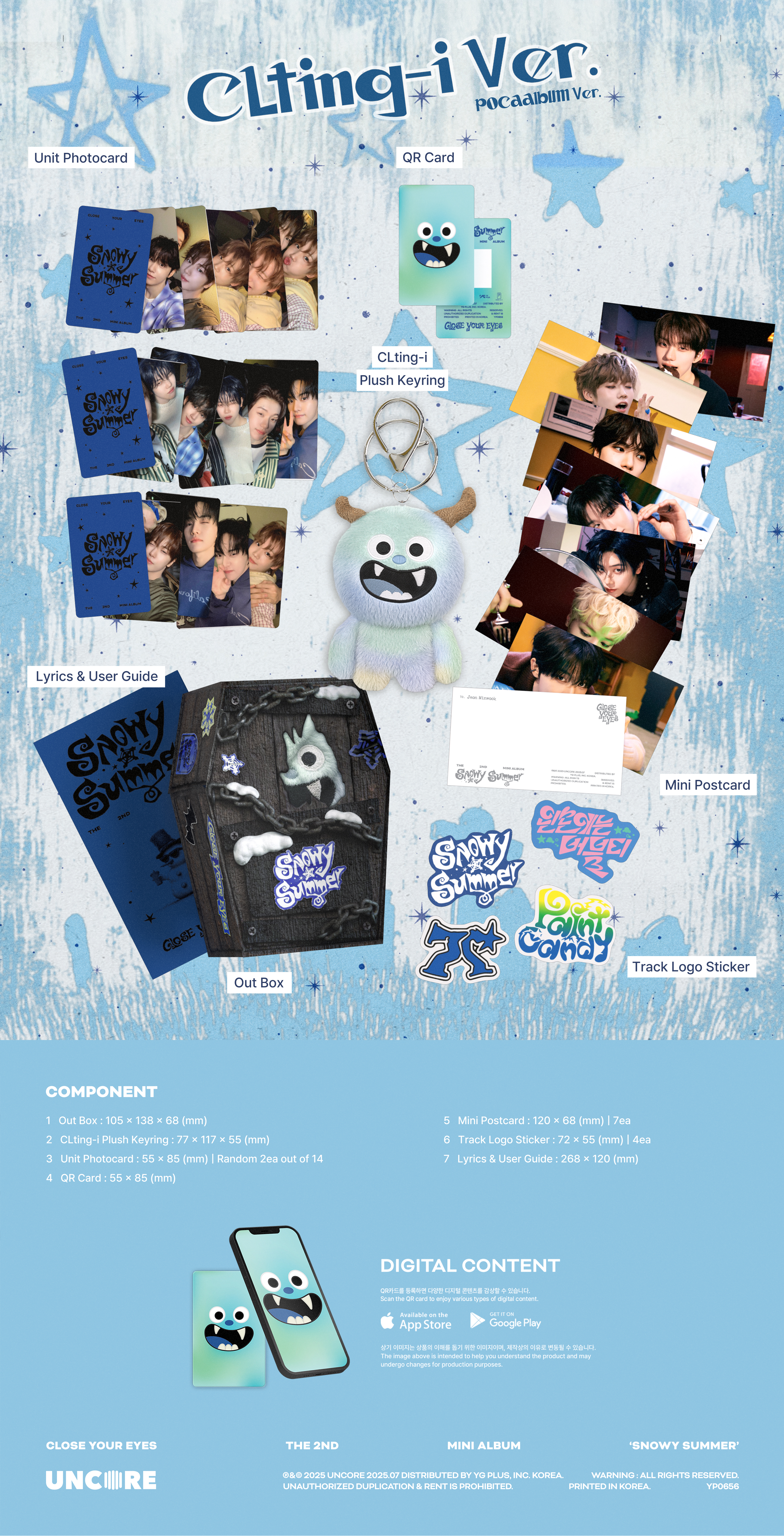 jp.ktown4u.com : CLOSE YOUR EYES - ミニアルバム2集 'Snowy Summer