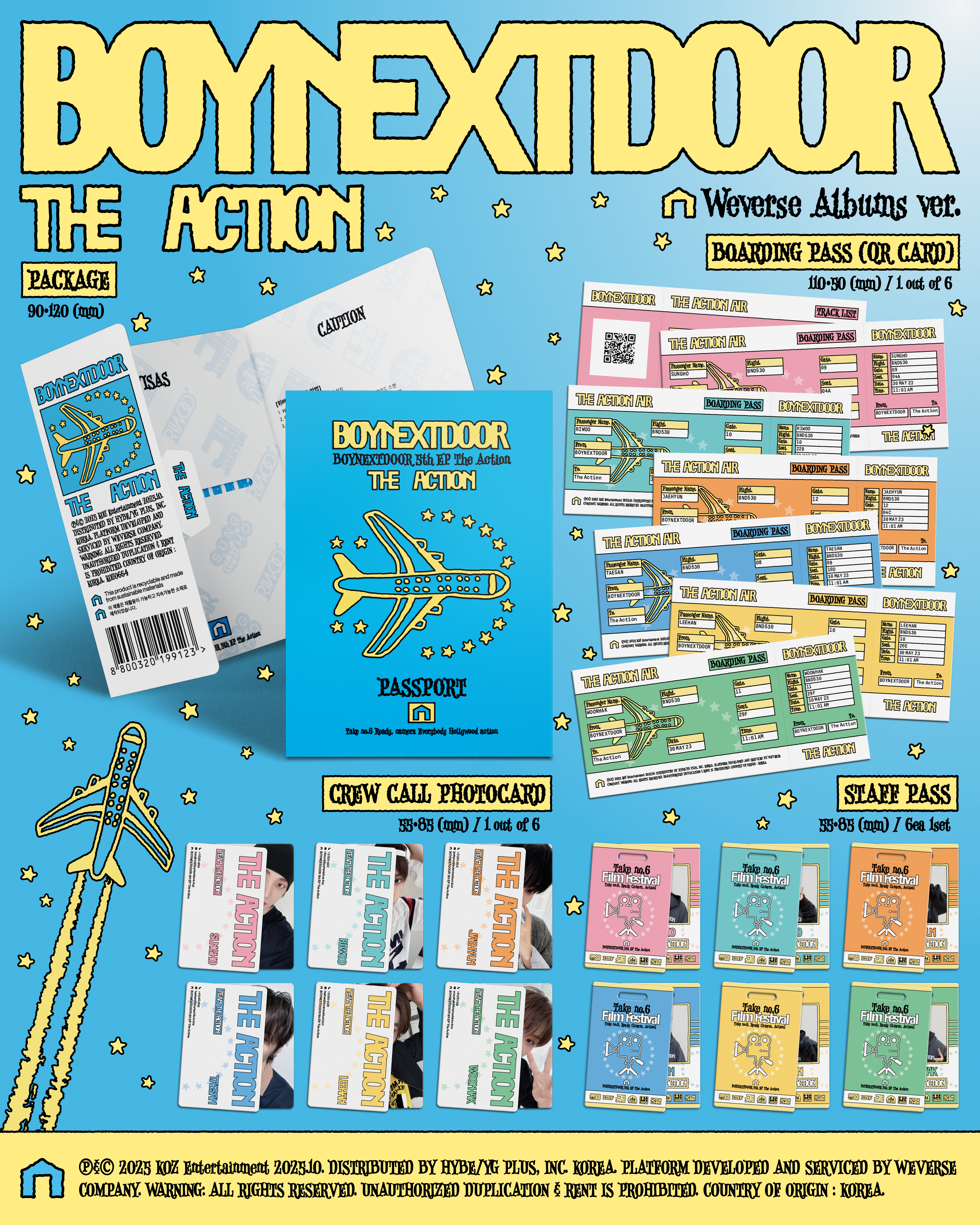 jp.ktown4u.com : BOYNEXTDOOR - EP アルバム5集 [The Action