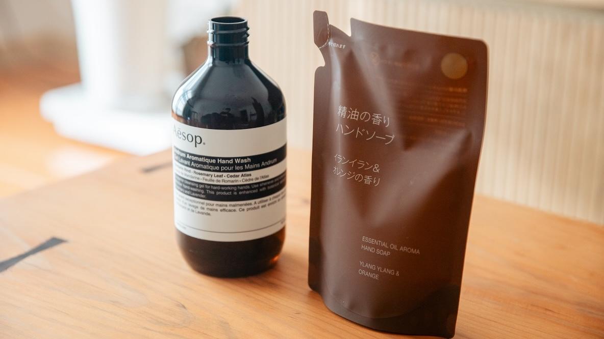 無印良品 ハンドソープ】「イソップの容器」に詰め替えたら最高だった