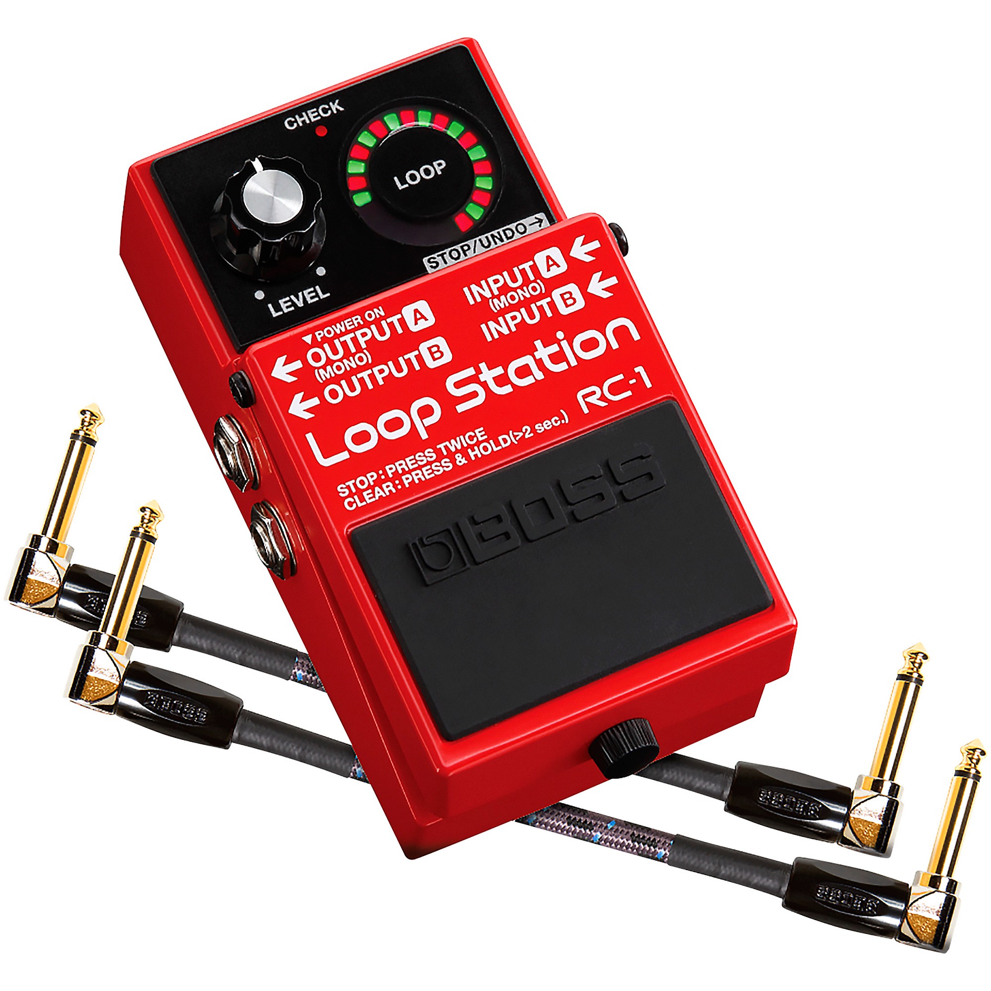 BOSS RC-1 Ultimate Looper Kit With Effects Pedal and Two 6