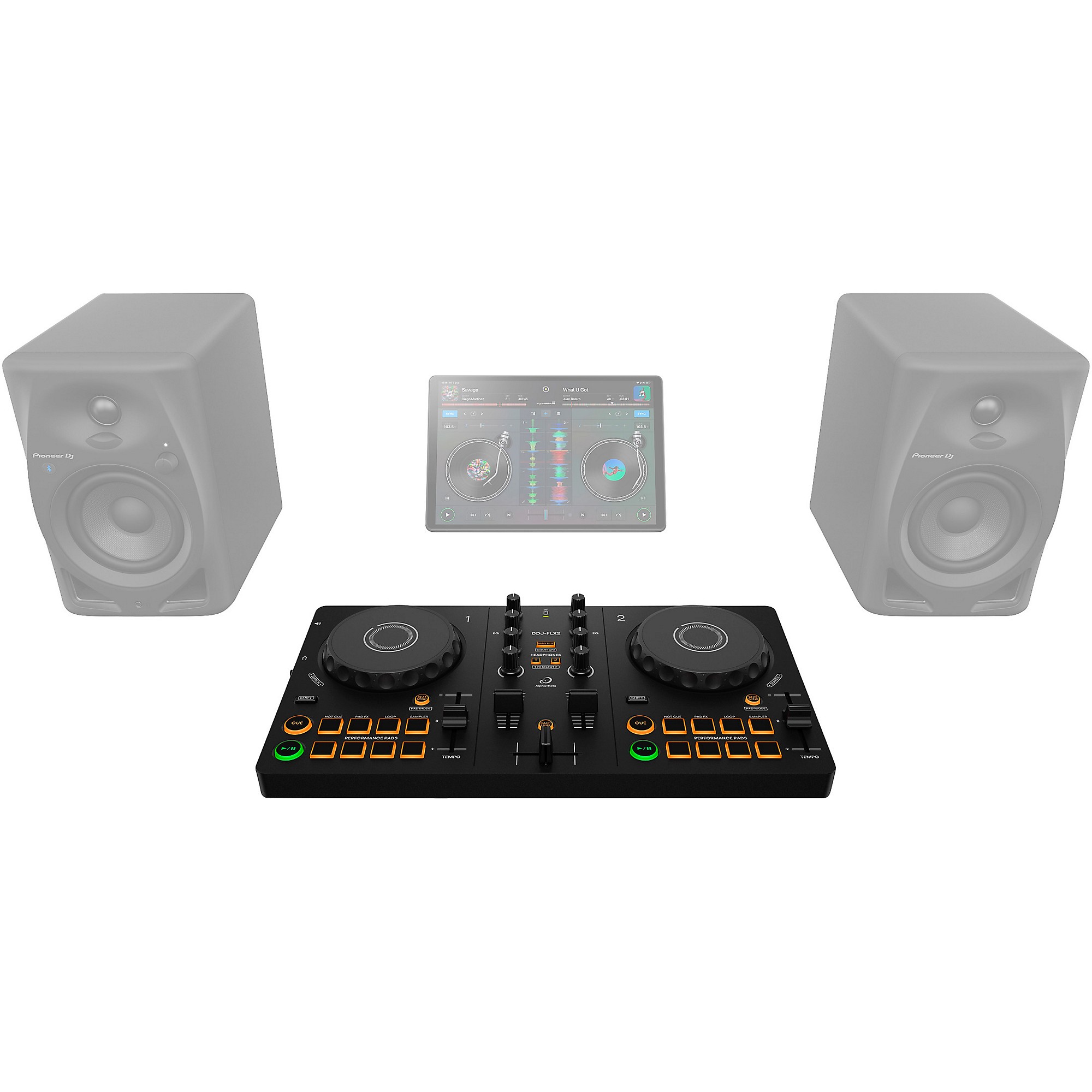 AlphaTheta DDJ-FLX2 Entry-Level DJ Controller for rekordbox and