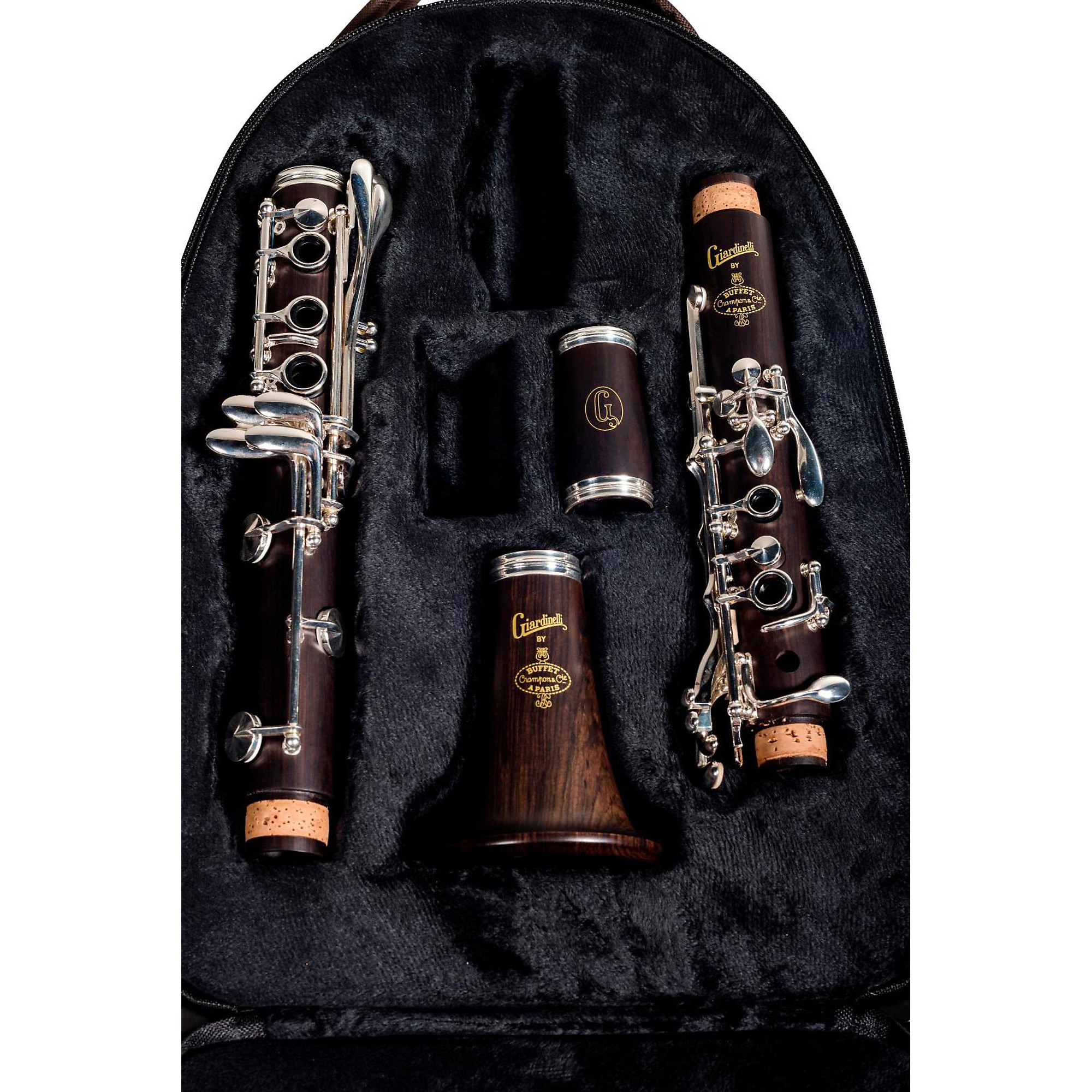 Giardinelli Intermediate Clarinet Grenadilla Wood Silver Plated