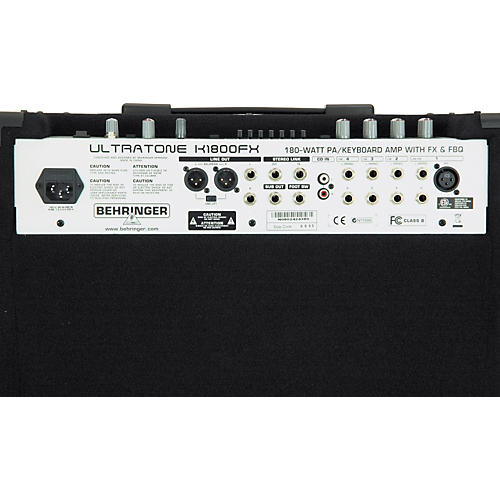 Behringer ULTRATONE K1800FX Keyboard Amp/PA System | Musician's Friend