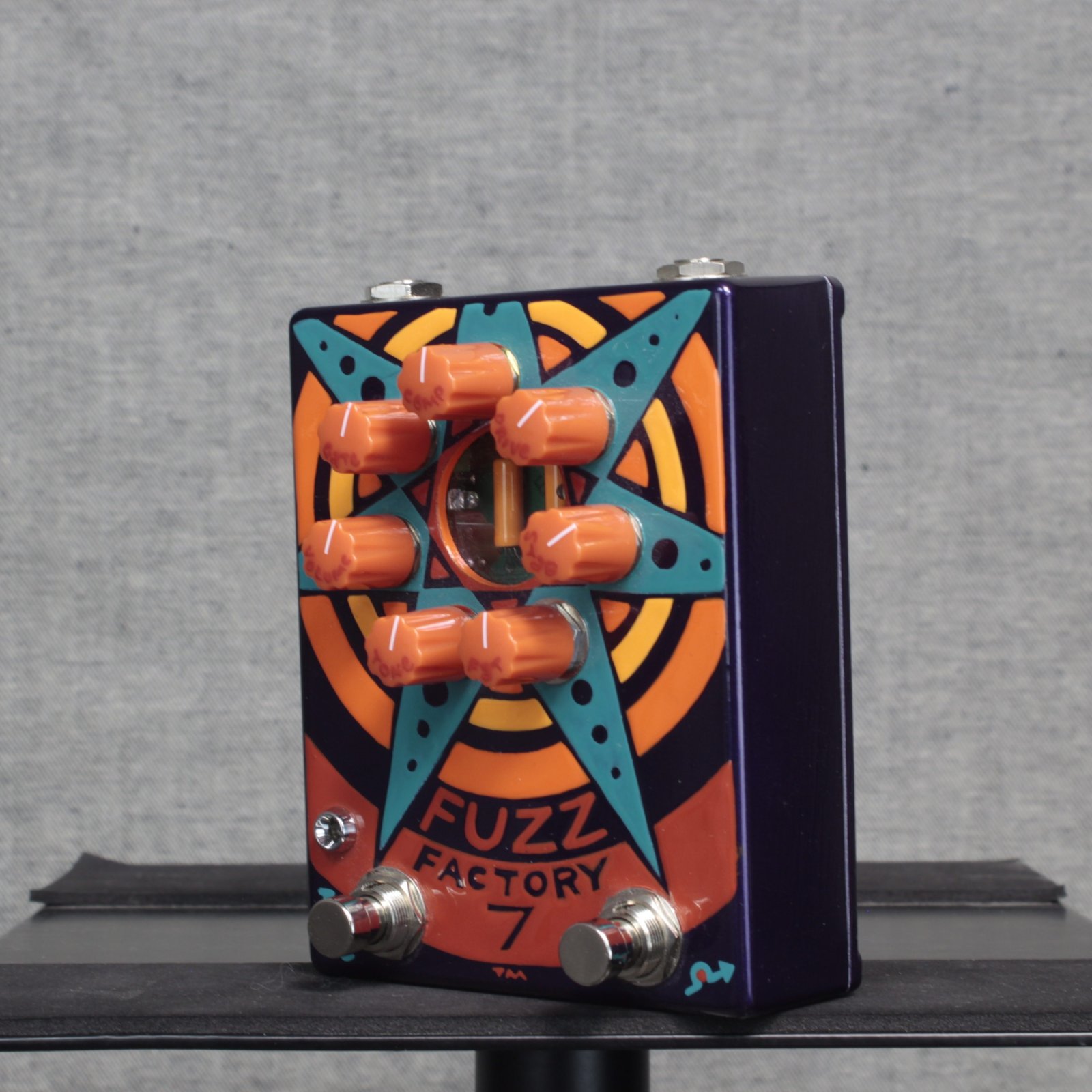 Zvex Fuzz Factory 7 Hand Painted with '56 Amperex Black Glass