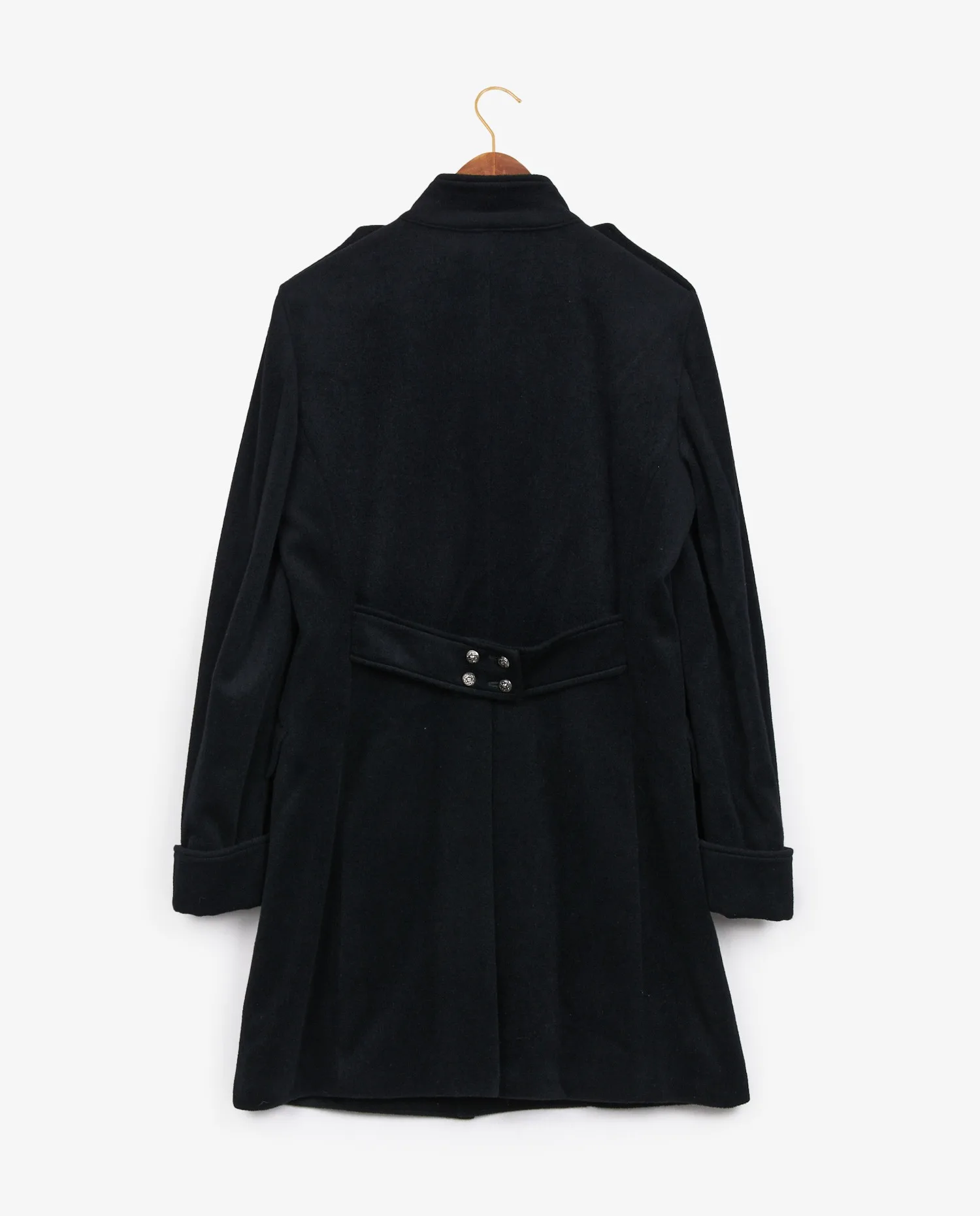 Kohshin Satoh black pea jacket - Old Fashioned Club