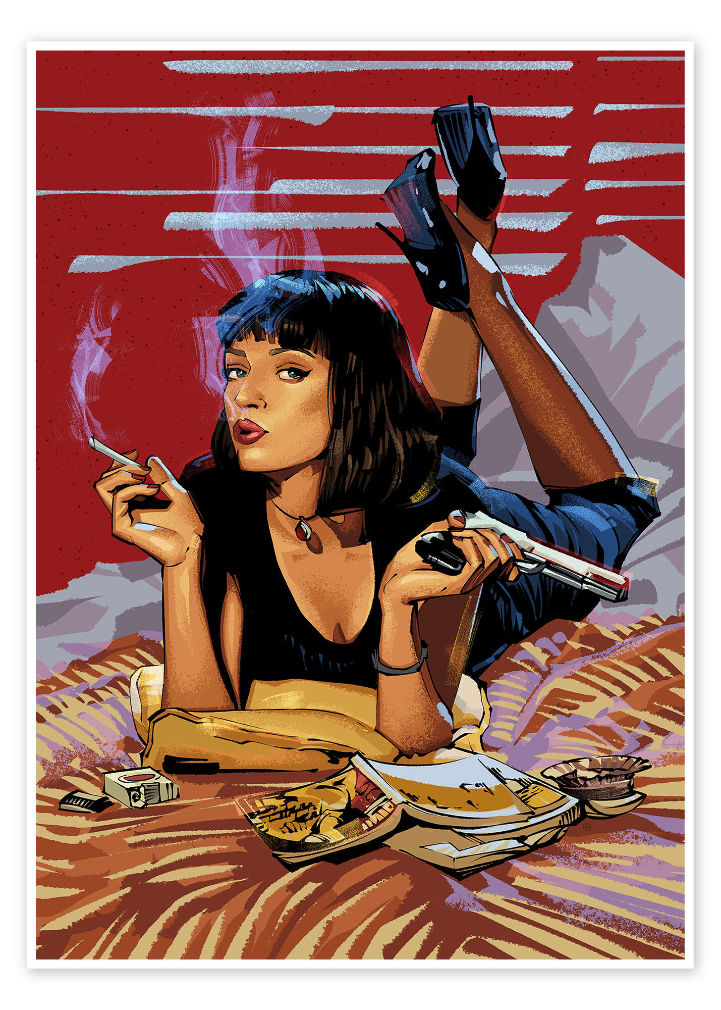 Pulp Fiction print by Nikita Abakumov | Posterlounge