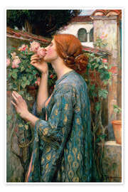 The Soul of the Rose' by John William Waterhouse as a door poster