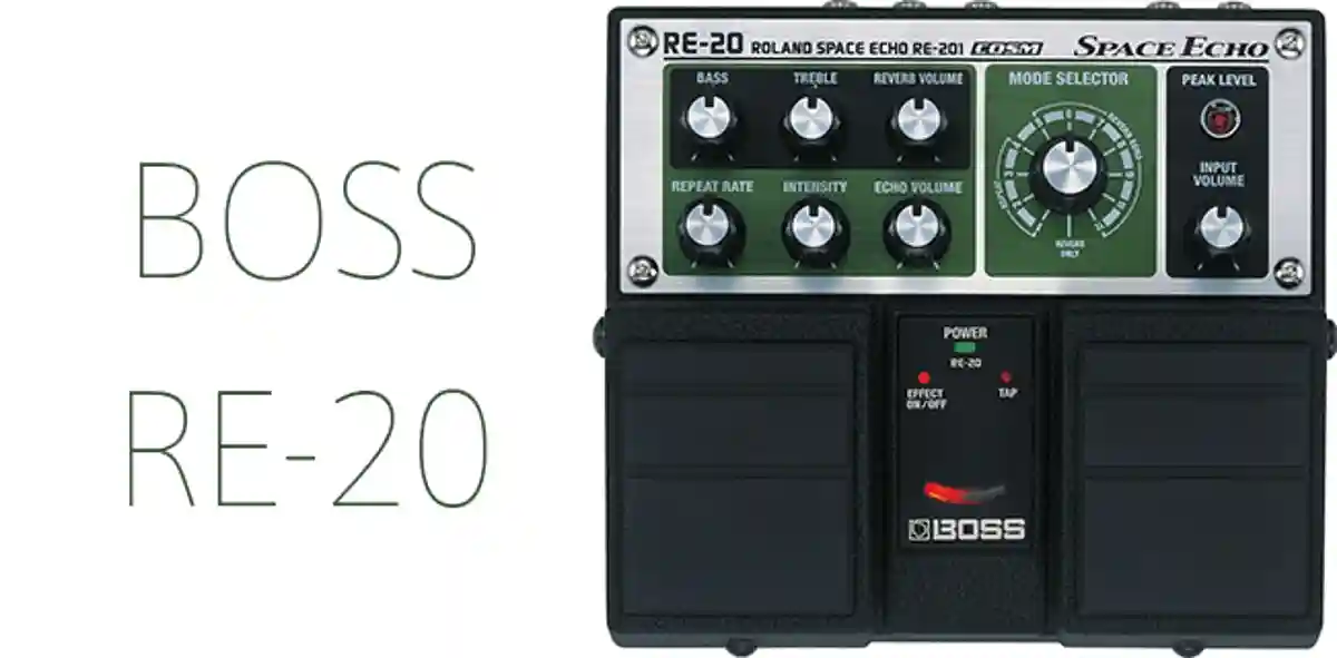 伝説のテープ・エコーをシミュレートしたギター用エフェクター BOSS RE-20