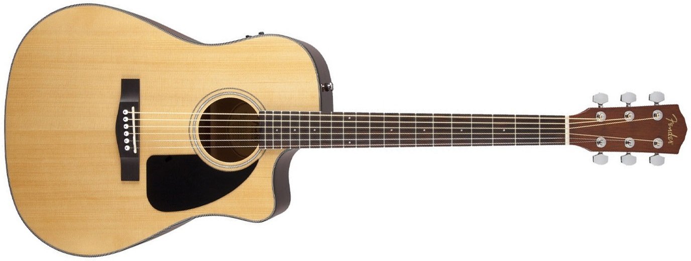 Fender CD-60CE Acoustic Electric Guitar Natural with Hard Case